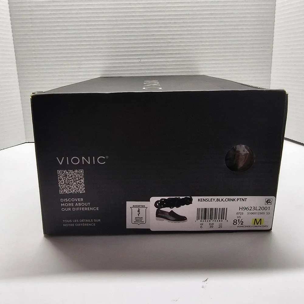 Vionic Women's Kensley Slip‎ On Loafer Size 8.5 Black New - Picture 10 of 11